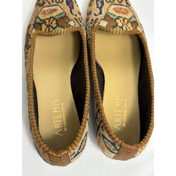 Artemis Design Co. Women's Wool Carpet Loafers - Sz 9.5 - Picture 7 of 9